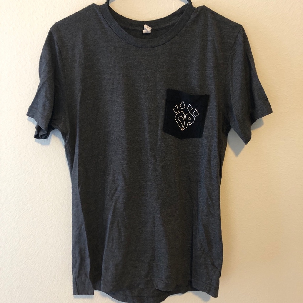 Gray Pocket T Shirt